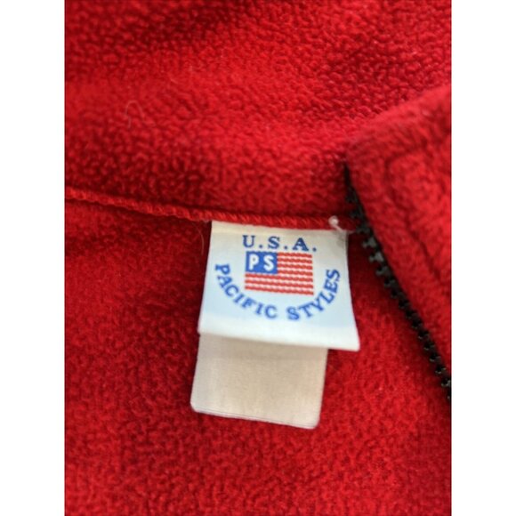 Pullover Sweatshirt Mens 3XL Red Vintage Coca-Cola Fleece U S A Pacific Styles - Picture 3 of 12